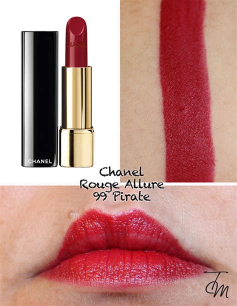 chanel rouge allure lipstick rouge temptation swatch|Chanel 99 pirate lipstick.